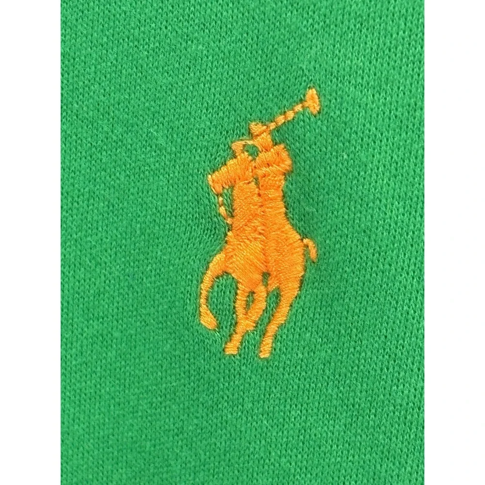 Polo Ralph Lauren Polo Shirt Sz 4XB Men's Big & Tall Green Orange Pony